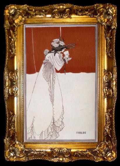 framed  Aubrey Beardsley Isolde, ta009-2